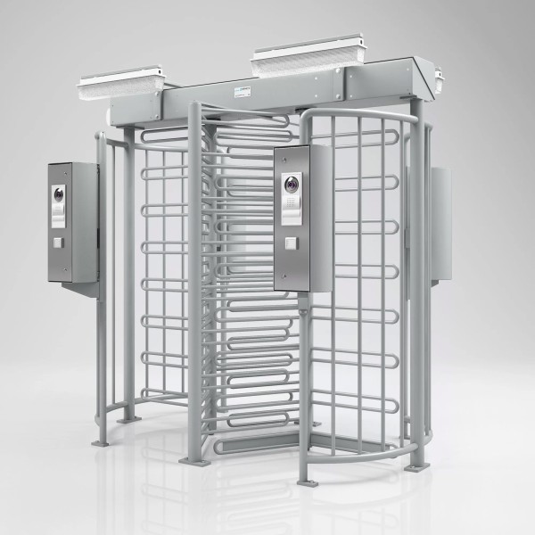 Magnetic AutoControl Dual Lane Motorized Turnstile (Full Height) - Custom Powder Coating Color