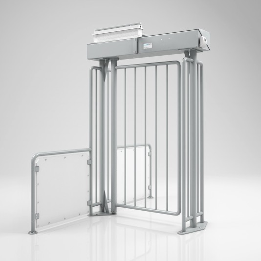 Magnetic AutoControl Pedestrian Gate - MPG 172 (Stand Alone) With Optional Accessories Shown