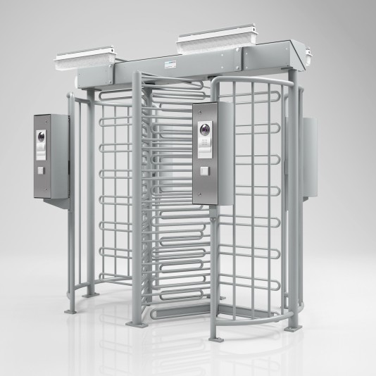 Magnetic AutoControl Full Height Dual Lane Pedestrian Turnstile - MPT