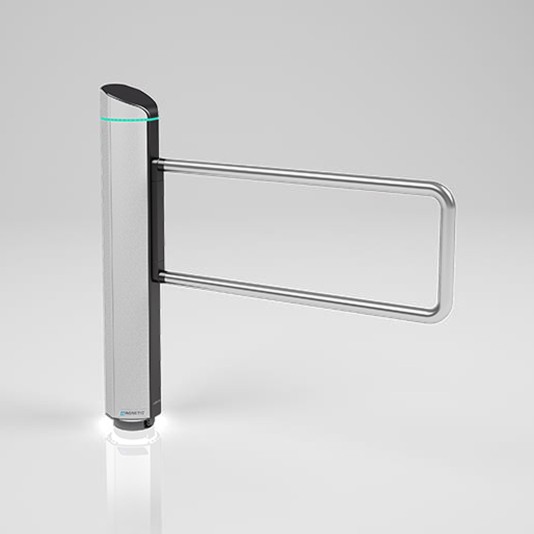 Magnetic Pedestrian mSwing Swing Gate With SS U-Bar Hoop (39" Passage Width)