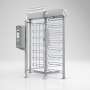 Magnetic Full-Height Single-Lane Fully-Motorized Pedestrian Turnstile; Fully Powder Coated in RAL7042 - MPT132C-C300
